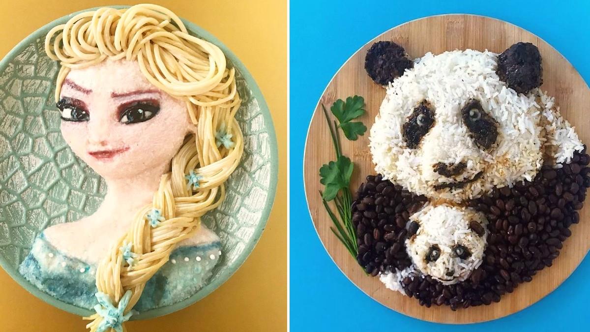 Μαμά δημιουργεί μοναδικά έργα τέχνης με το φαγητό των παιδιών της